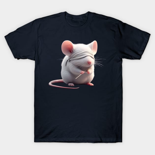 blind white mouse T-Shirt by EKLZR